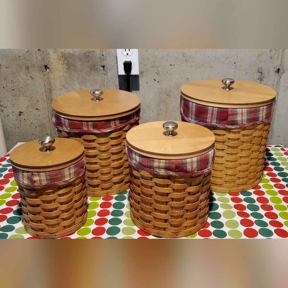 Longaberger Canister Basket Set